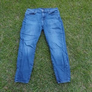 7 For All Mankind Ankle Gwenevere Jeans Dark Wash Denim Comfort‎ Stretch